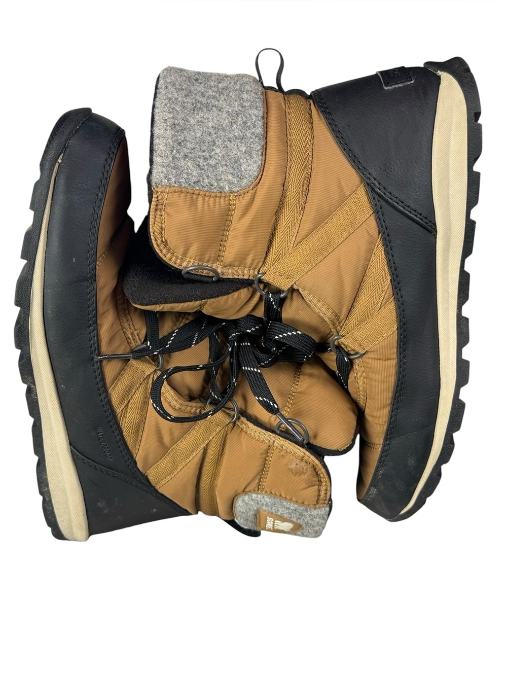 Sorel Whitney II Short Lace Waterproof Winter Boots Elk Brown Size 9 - Picture 8 of 15